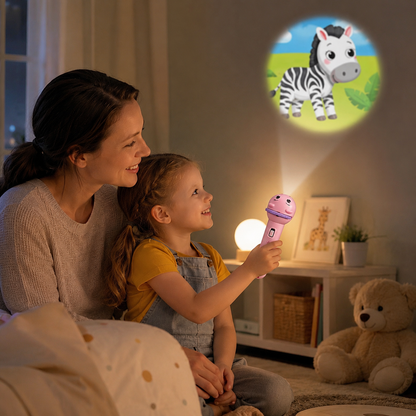 Kids Projection Flashlight, Bedtime Story Projector Toy