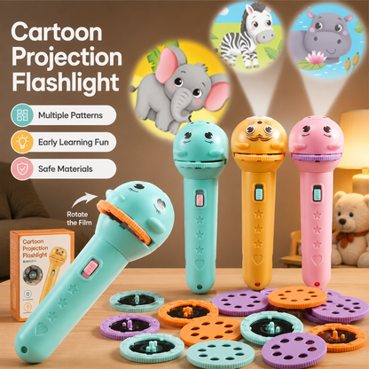 Kids Projection Flashlight, Bedtime Story Projector Toy